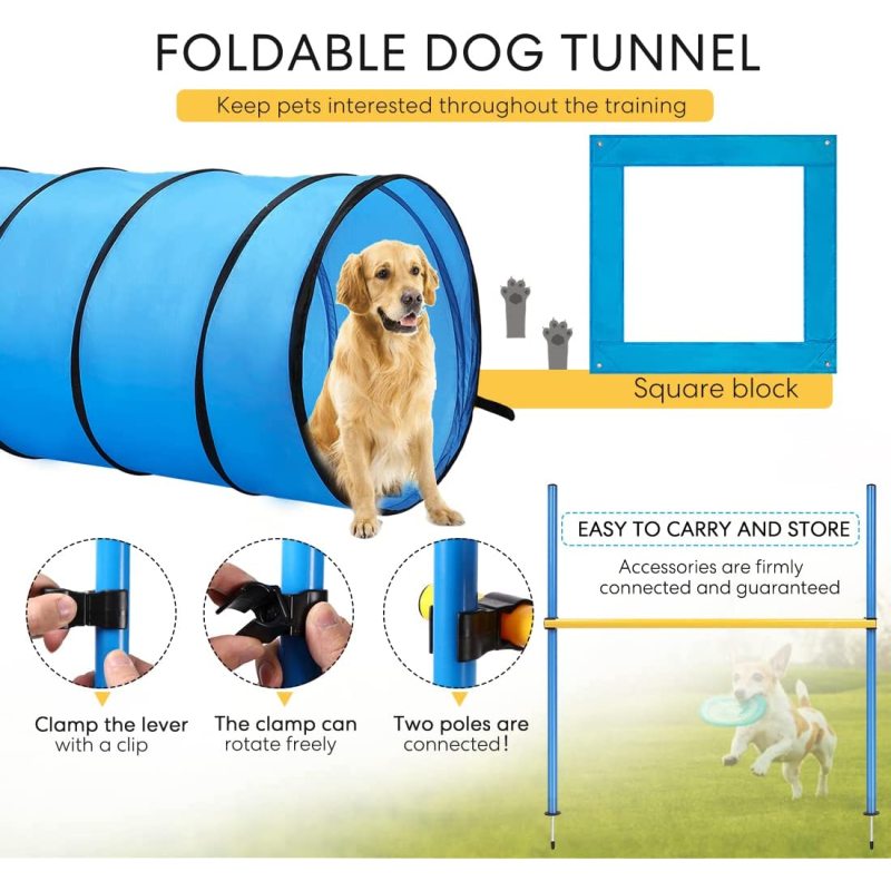 Portable Dog Training Bag Accessory Training Course Tunnel Outdoor Use For Dog Practice Sensitivity