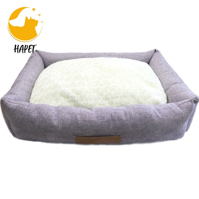 Washable Plush Dog Bed Pet Sleeping Nest for Puppy Cat Pet Calming Bed Washable