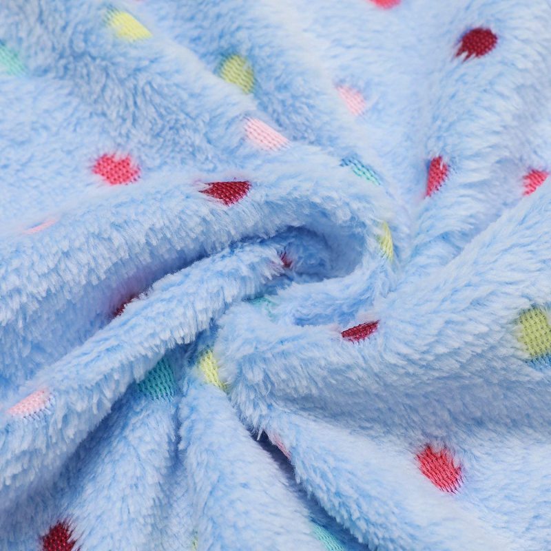 Dog Puppy Cat Dot Fleece Pet Blanket Super Soft Fluffy Premium