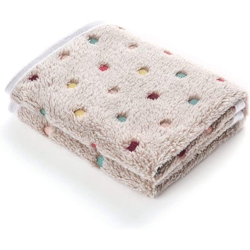 Dog Puppy Cat Dot Fleece Pet Blanket Super Soft Fluffy Premium
