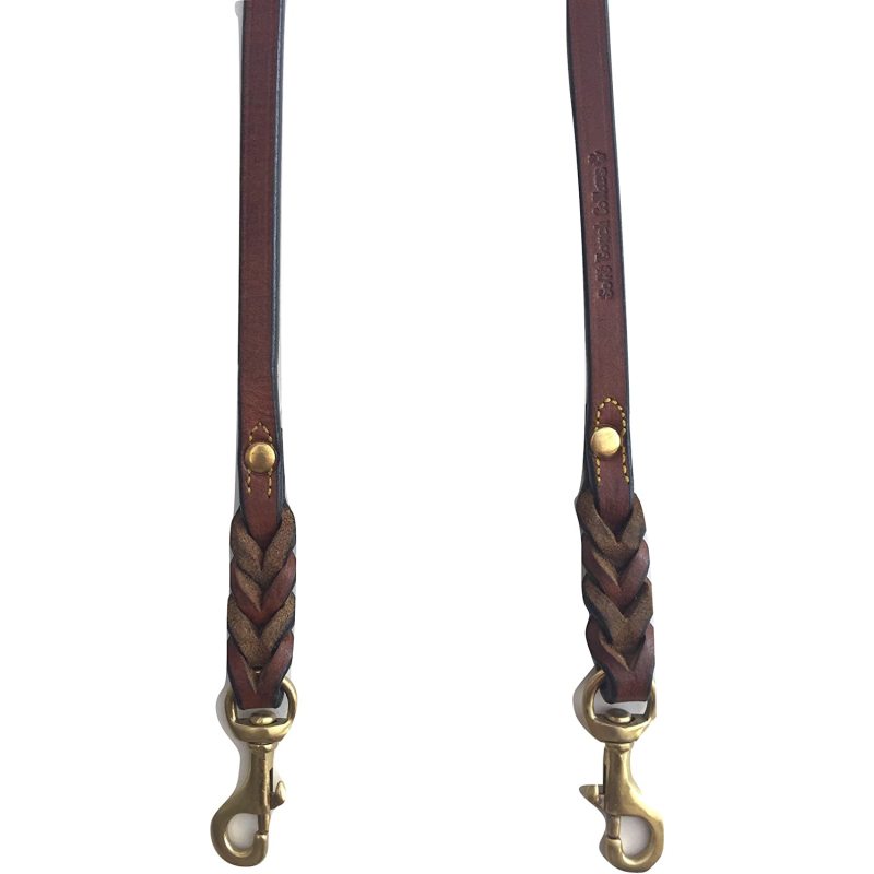 Perfect for Walking Two Dogs Leather Coupler Dog Leash Use For Pet