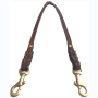 Perfect for Walking Two Dogs Leather Coupler Dog Leash Use For Pet