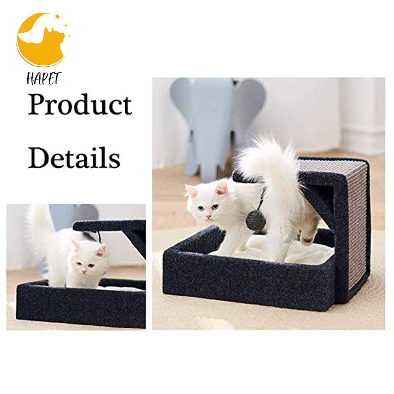 Cat Climbing Frame House Cat Scratcher bed Comfortable Cat Activity Center with playing ball toy