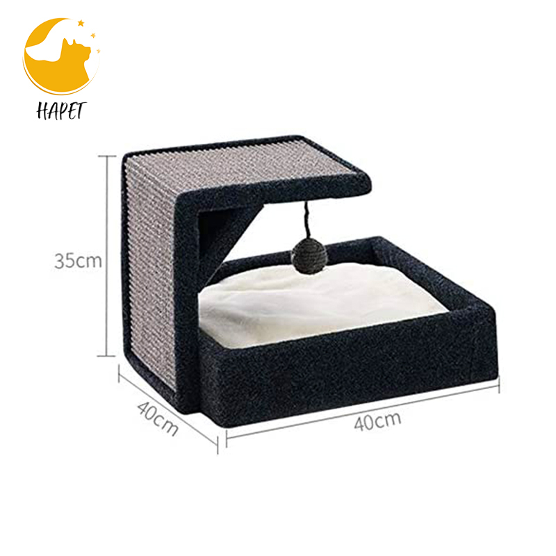 Cat Climbing Frame House Cat Scratcher bed Comfortable Cat Activity Center with playing ball toy