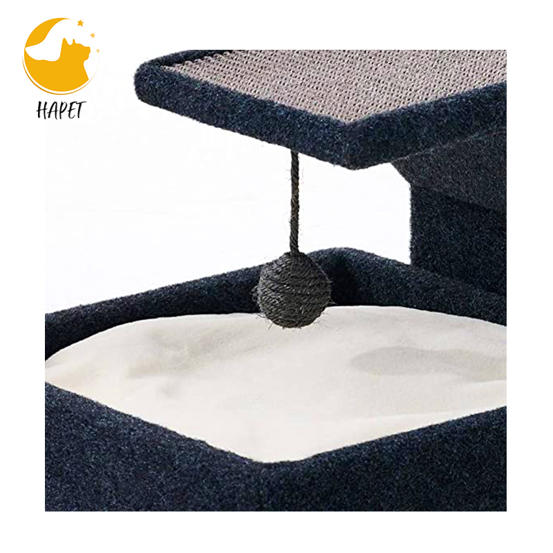 Cat Climbing Frame House Cat Scratcher bed Comfortable Cat Activity Center with playing ball toy