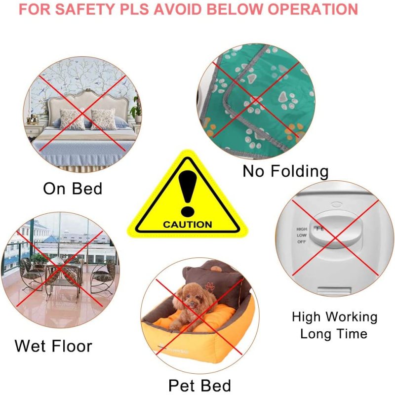 Pet Heating Pad Outside XL Electric Mat for Large Dogs Cat Indoor Heated Bed Warmer Warming Mat Large Breed