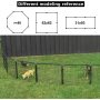 Exercise Pen Dog Crate Metal Dog Fence Playpen Front Yard Fence Cage