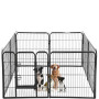 Exercise Pen Dog Crate Metal Dog Fence Playpen Front Yard Fence Cage