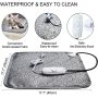 Pet Heating Pad for Cats Dogs Waterproof Electric Heating Mat Indoor, Adjustable Warming Bed with Chew
