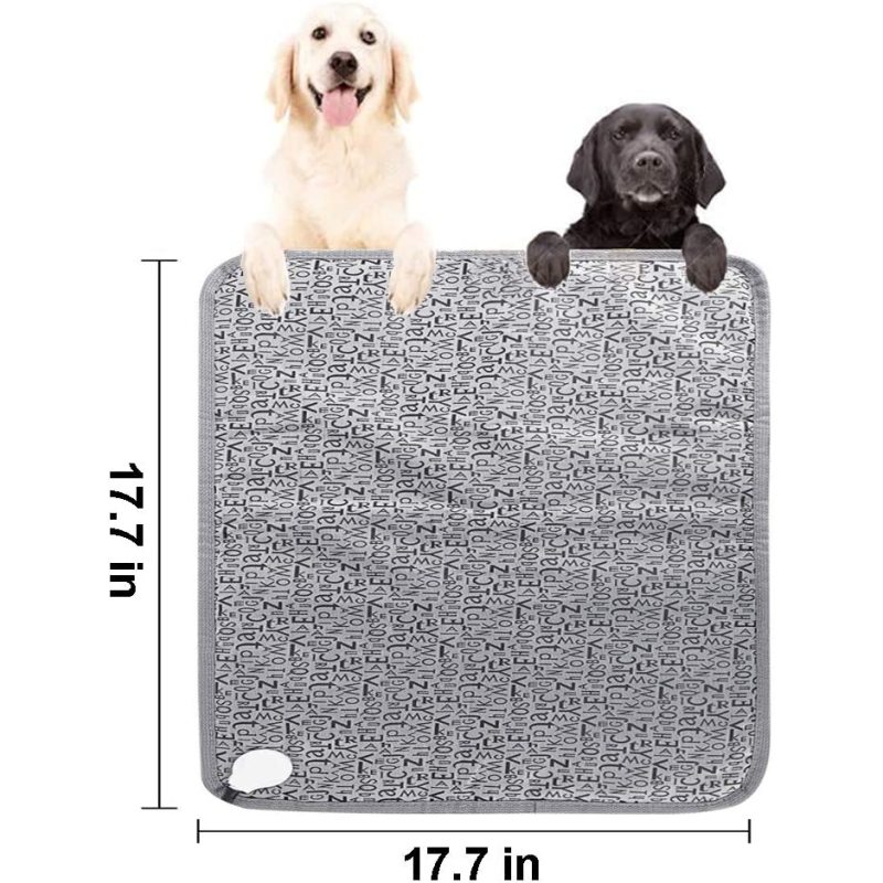Pet Heating Pad for Cats Dogs Waterproof Electric Heating Mat Indoor, Adjustable Warming Bed with Chew