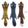 5 pcs Crinkle Dog Squeaky Toys with Double Layer Reinforced Fabric, Durable Dog Toys, No Stuffing Plush Dog Toy Set