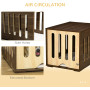 Removable Door Panel Dog Crate End Table with Foam Cushion Indoor Use