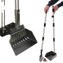 Extra Large Poop Scooper for Large and Small Dogs with Long Handle Metal Pet Poop Tray and Rake Set for Dirt