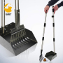 Extra Large Poop Scooper for Large and Small Dogs with Long Handle Metal Pet Poop Tray and Rake Set for Dirt