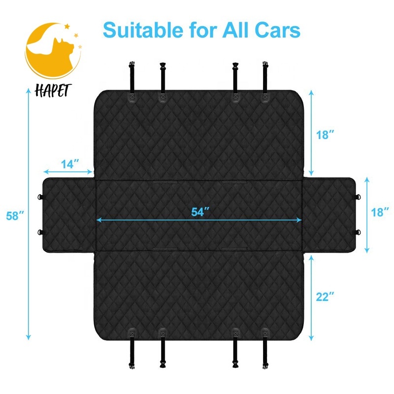 Dog Car Seat Cover Convertible Dog Hammock Scratchproof  Durable Nonslip  Back seat Protector