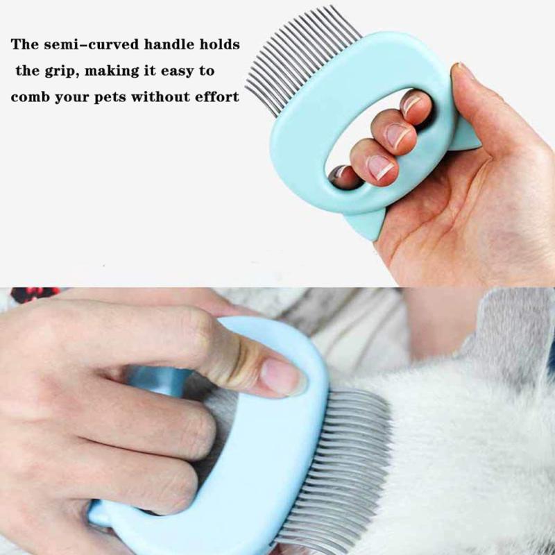 Pet Grooming Shedding Brush for Dog Cat Hair Deshedding Massage Comb Effective Dematting Comb for Cats