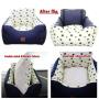Dog Car Seat Puppy Booster Pet Travel Car Bed Dogs Carrier Non-Slip with Storage Pocket and Belt,