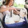 Dog Car Seat Puppy Booster Pet Travel Car Bed Dogs Carrier Non-Slip with Storage Pocket and Belt,