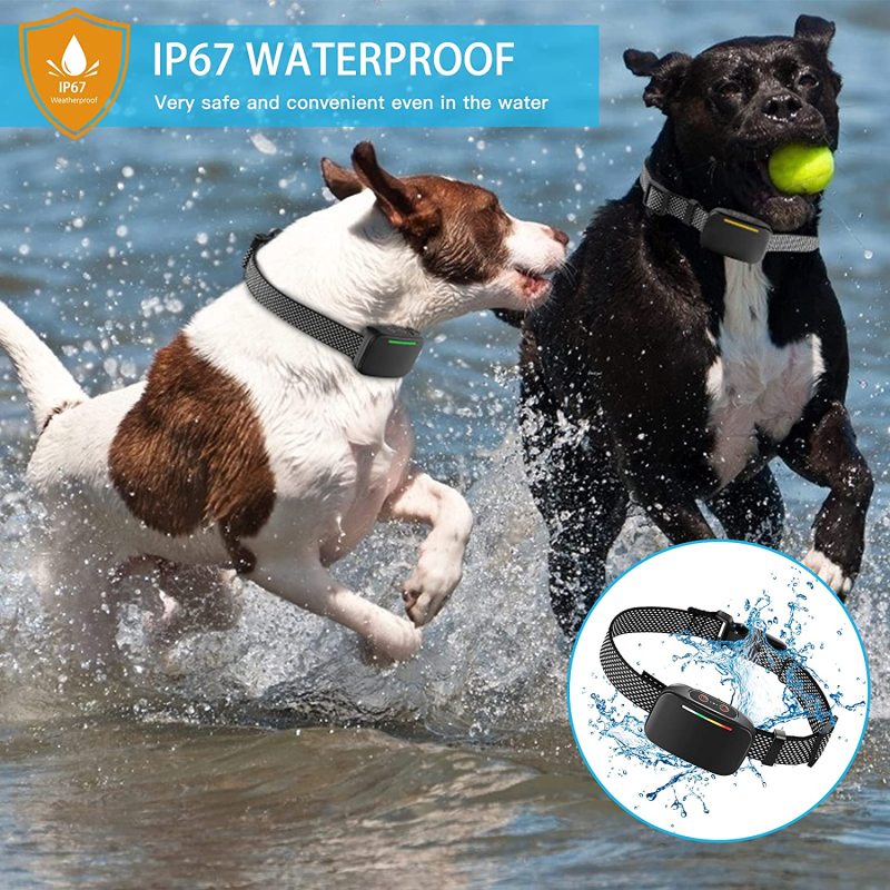 Beep Vibration Shock Automatic Modes Dog Collar for Medium Large Small Dogs