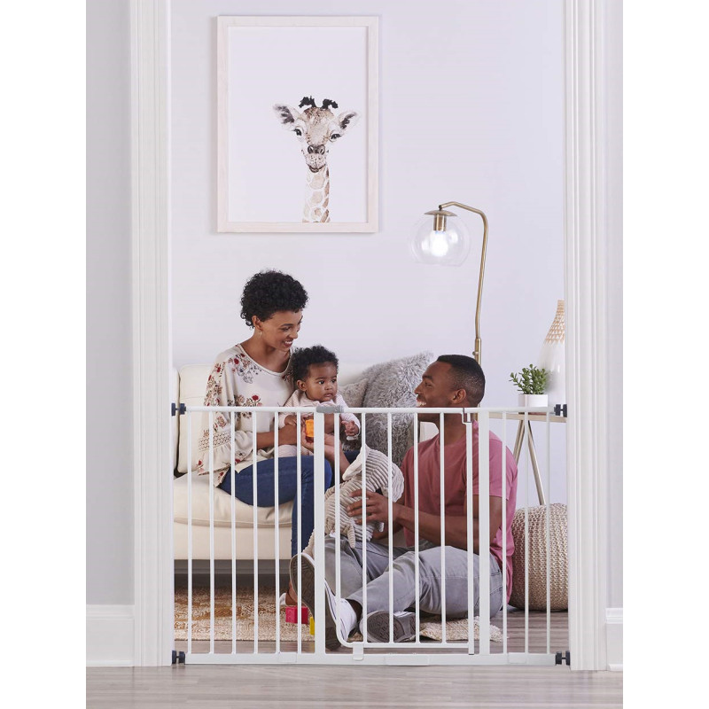 Bonus Kit Super Wide Baby Gate Extension Kit 4 Pack Pressure and 4 Wall Cups and Mounting Kit