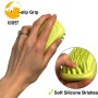 Dog Bath Brush Soft Dog Rubber Shampoo Brush Pet Grooming Brush for Long Short Haired Dogs and Cats