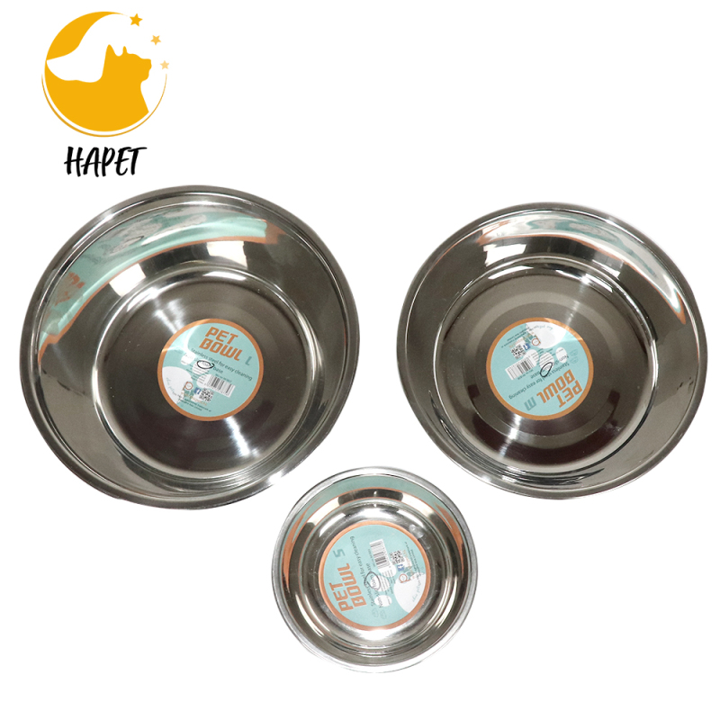 Pets Medium Lightweight Stainless Steel Dog Bowl, 32 OZ Food And Water Dish