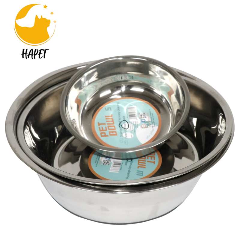 Pets Medium Lightweight Stainless Steel Dog Bowl, 32 OZ Food And Water Dish