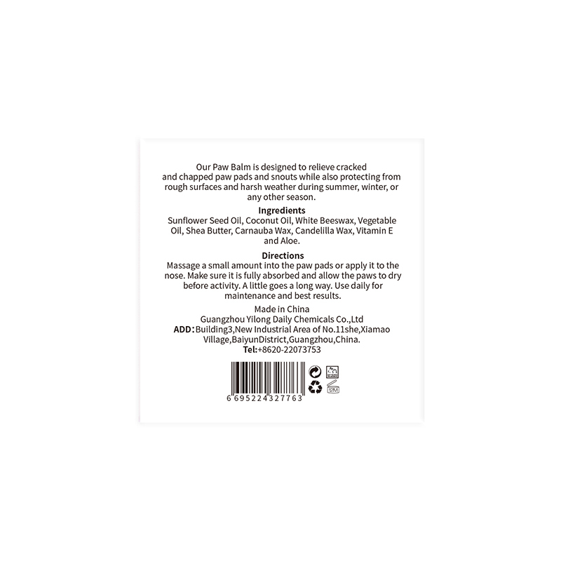 OEM Dog Pet Products paw balm dog paw salve for moisturizer and keep health