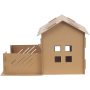 Easy Assembling Detachable Cat Dog Cushion Bed House Cardboard Cave Tent Replaceable Scratching Pet Bed Burrow Hut Pet Condo