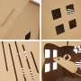 Easy Assembling Detachable Cat Dog Cushion Bed House Cardboard Cave Tent Replaceable Scratching Pet Bed Burrow Hut Pet Condo