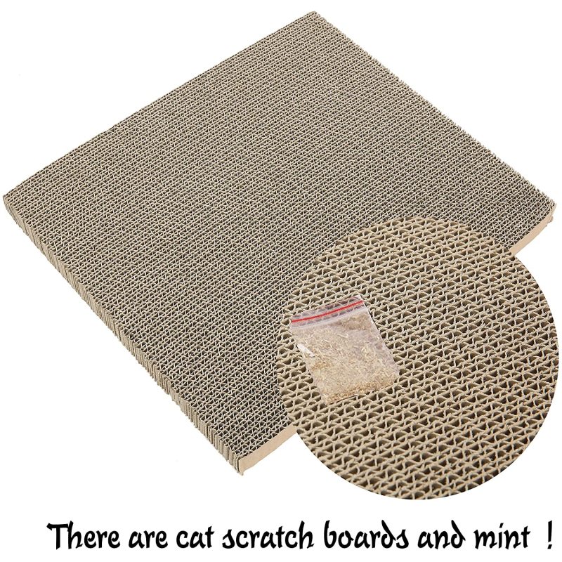 Easy Assembling Detachable Cat Dog Cushion Bed House Cardboard Cave Tent Replaceable Scratching Pet Bed Burrow Hut Pet Condo