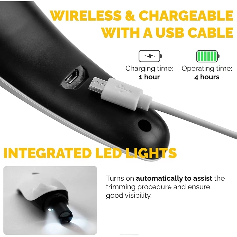 Rechargeable Dog Nail Grinder Trimmer