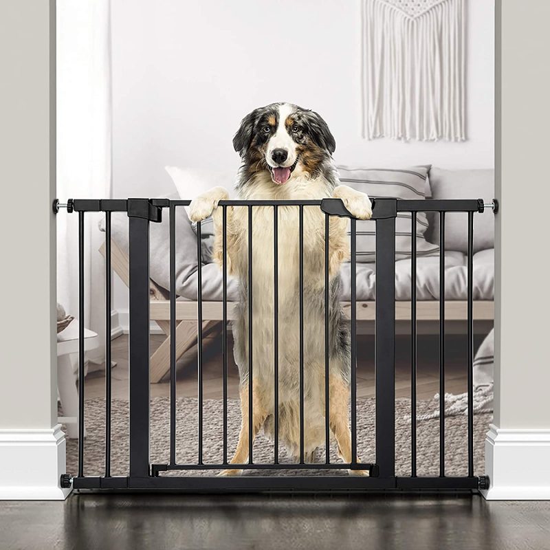 Easy Walk Thru Durability Dog Gate for House Safety Baby Gate Extra Tall and Wide Child Gate