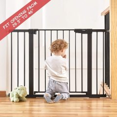 Easy Walk Thru Durability Dog Gate for House Safety Baby Gate Extra Tall and Wide Child Gate