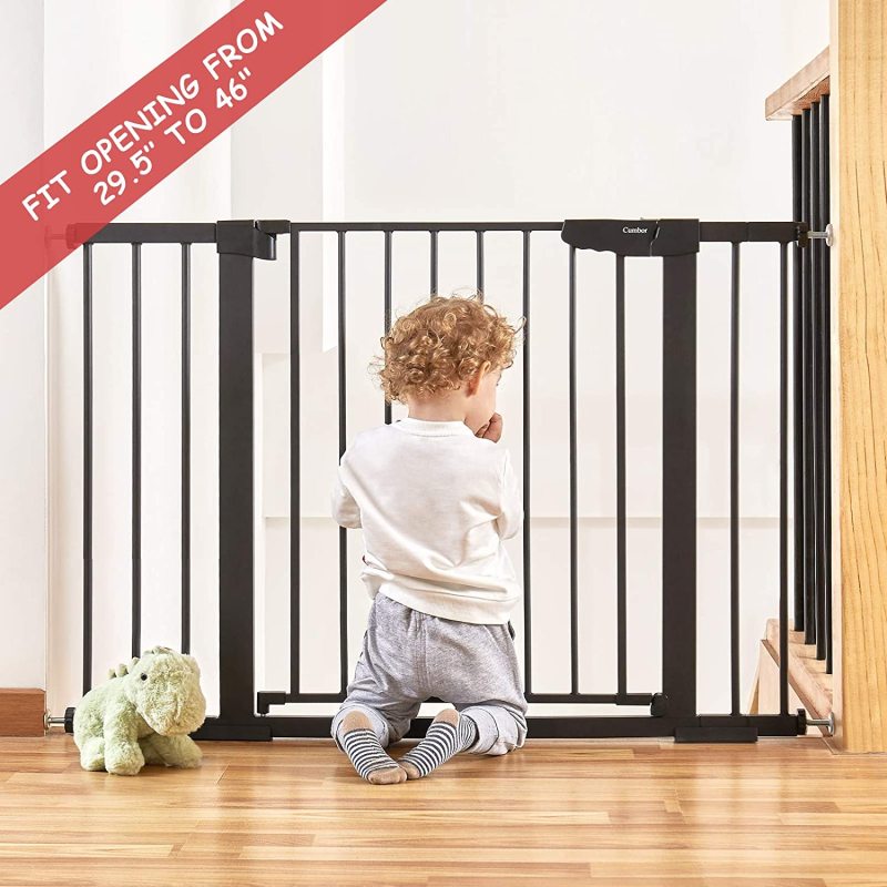 Easy Walk Thru Durability Dog Gate for House Safety Baby Gate Extra Tall and Wide Child Gate