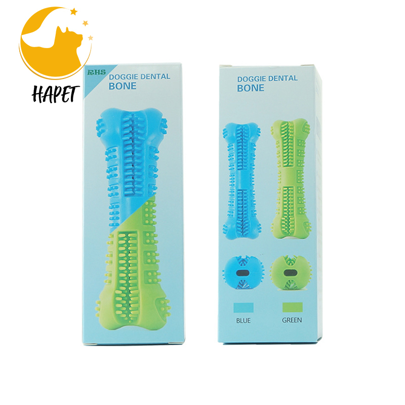 Dog Toys Chew Toothbrush Teeth Cleaning Bone Stick Toy Rubber
