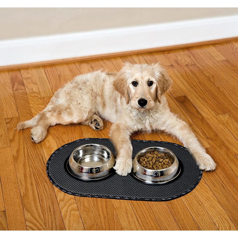 Microfiber Pet Bowl Mat For Pet Use Indoor Living Room