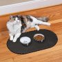 Microfiber Pet Bowl Mat For Pet Use Indoor Living Room