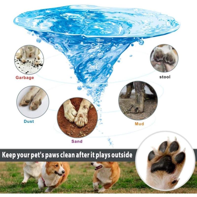 Dog Paw Cleaner Cup with Towel Pet Foot Washer Dog Cleaning Brush for Puppy Cats paw cleaner cup