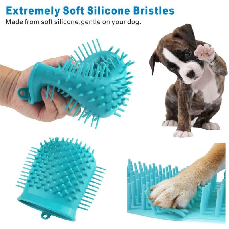 Dog Paw Cleaner Cup with Towel Pet Foot Washer Dog Cleaning Brush for Puppy Cats paw cleaner cup