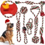 Teeth cleaning cotton rope toy dog Pet Dog Cat Interactive Toys  Dog Chew Toys WIth PP Cotton