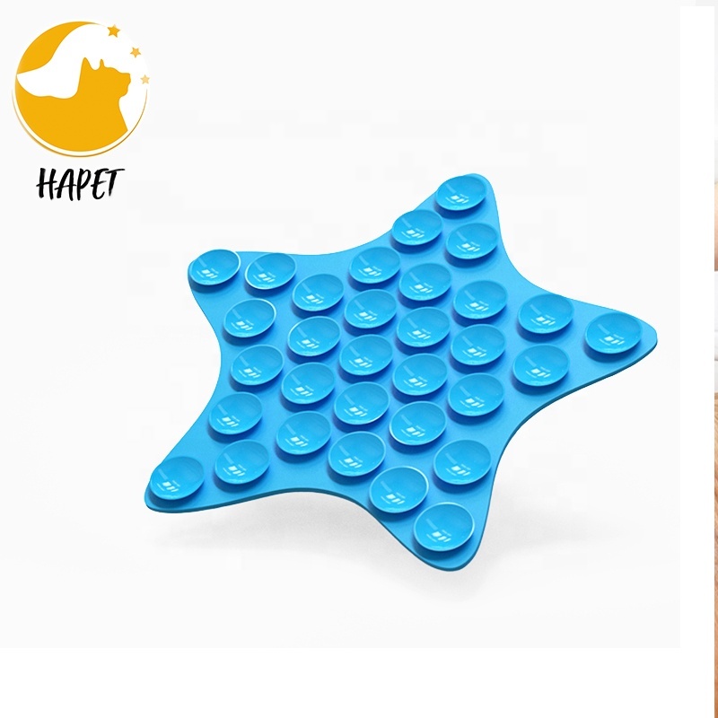Dog Licking Mat Butter Lick Pad BPA Free and Non-Toxic Super Strong Suction to Wall Dog Bath Training Toy