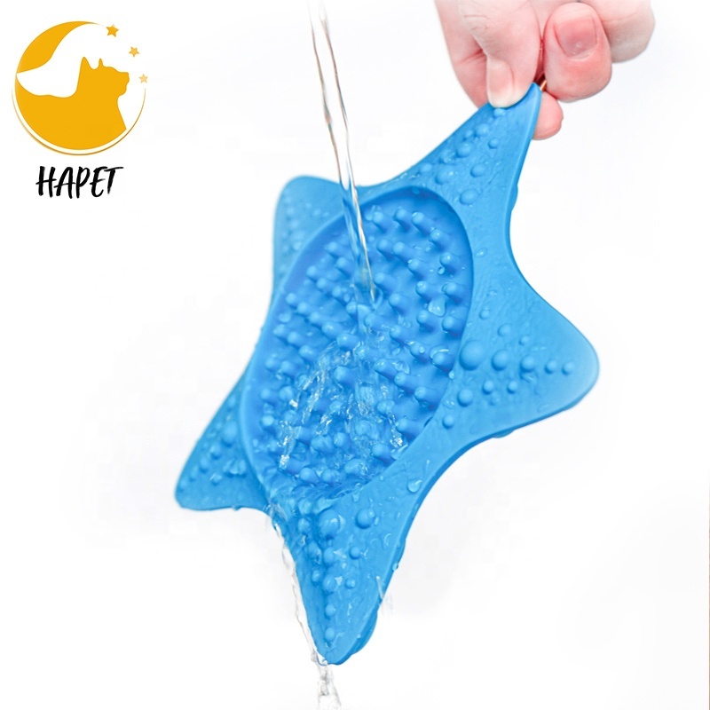 Dog Licking Mat Butter Lick Pad BPA Free and Non-Toxic Super Strong Suction to Wall Dog Bath Training Toy