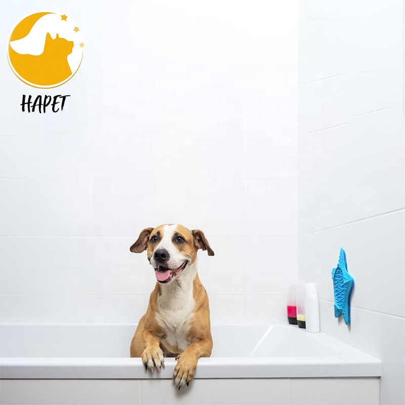Dog Licking Mat Butter Lick Pad BPA Free and Non-Toxic Super Strong Suction to Wall Dog Bath Training Toy