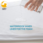Orthopedic Dog Bed for Large Dogs, Washable and Waterproof 40D Memory Foam Dog Bed with Pillow