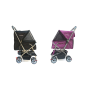 Two-Seater Pet Cart Double Sleep Cot Bed Car Super Light Folding Can Disassemble And Wash Cats And Dogs Widened Care Pet Car Out