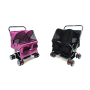 Two-Seater Pet Cart Double Sleep Cot Bed Car Super Light Folding Can Disassemble And Wash Cats And Dogs Widened Care Pet Car Out