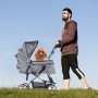 High Quality Material Gofist pet stroller body is made of high quality alloy steel, which is strong and durable, can withstand