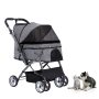 High Quality Material Gofist pet stroller body is made of high quality alloy steel, which is strong and durable, can withstand