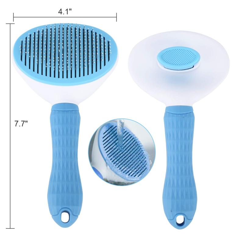 Pet Grooming Shedding Slicker Brush Easy to Remove Tool Suitable for Pets